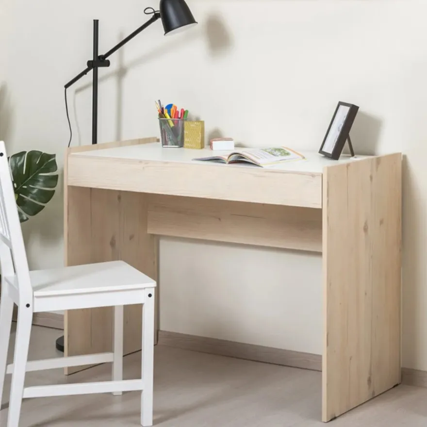 Computer Table for Home Wooden Office Desk with Wide Big Drawer Storage Study Workstation Children Save Space 108x52x81.5 cm | Мебель