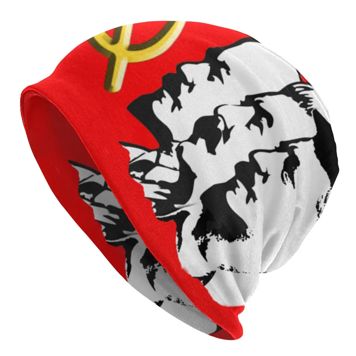 

Облегающие шапки в стиле Коммунистической партии, осенне-зимние лыжные шапки в готическом стиле для мужчин и женщин, теплая летняя шапка дл...
