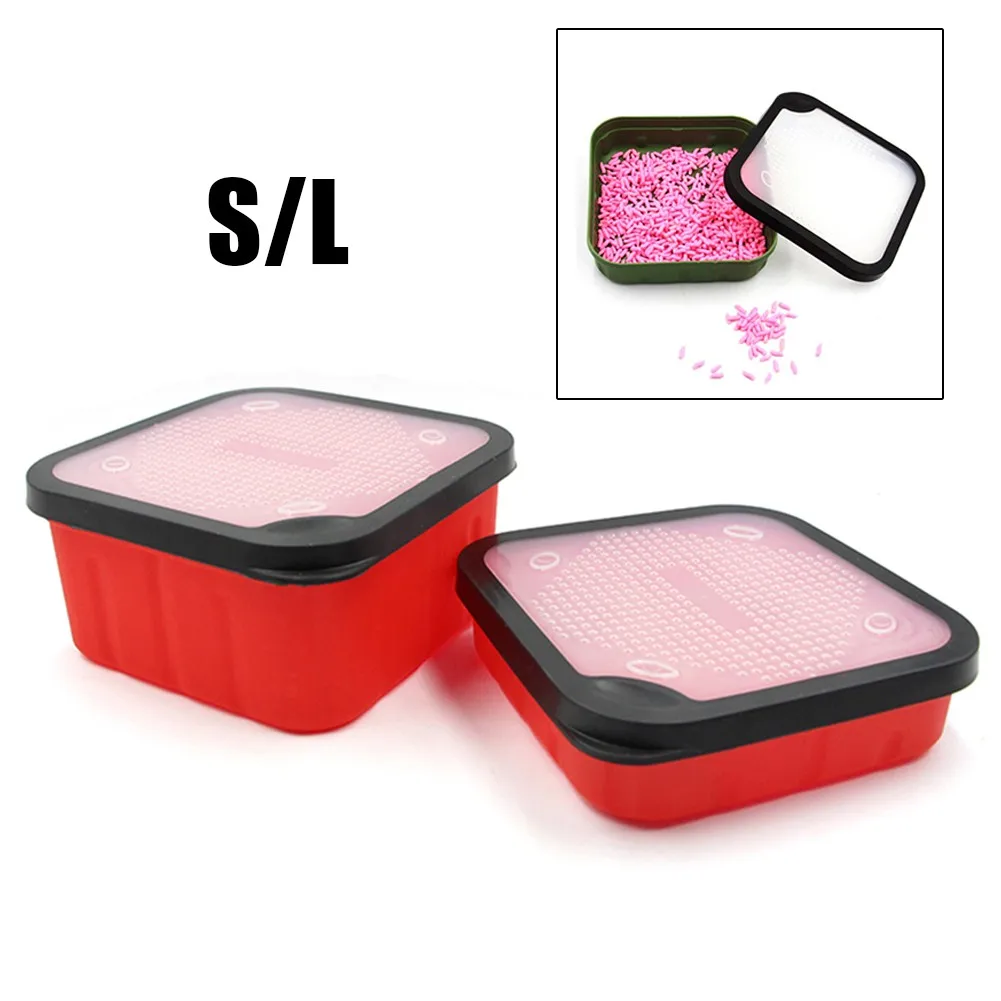 

Fishing Maggot Bait Boxes With Breathable Fitting Lids Live Bait Storage Box Bloodworms Bait Container Pesca Iscas Fish Tackle