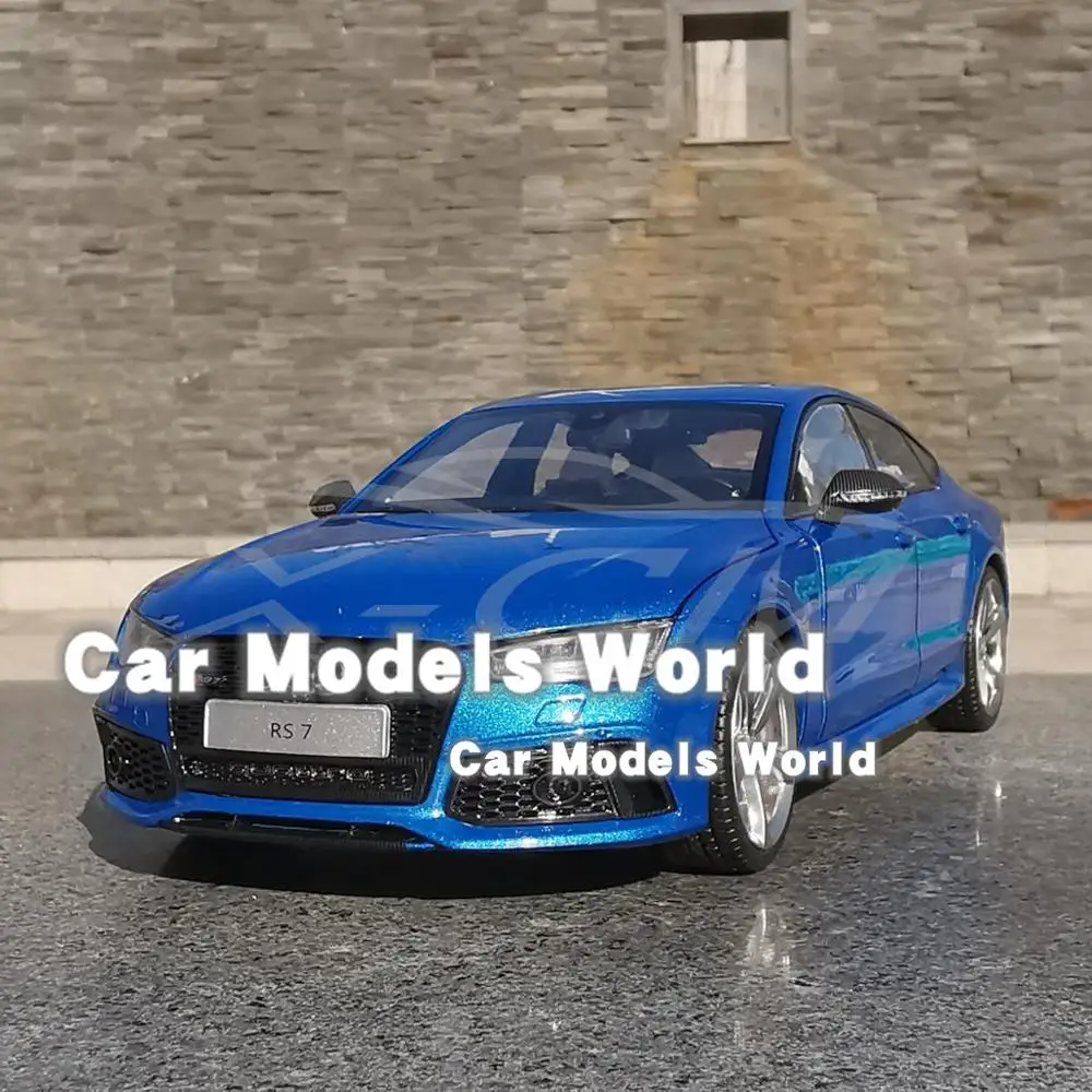 Модель литая автомобиля для KengFai RS7 2016 (синий) 1:18 + небольшой подарок!|Наземный