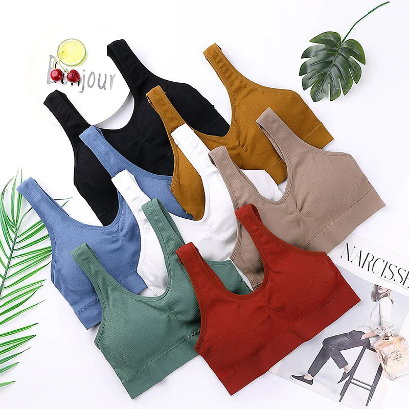 Женские бюстгальтеры дышащий спортивный бюстгальтер Противоударный Спортивный