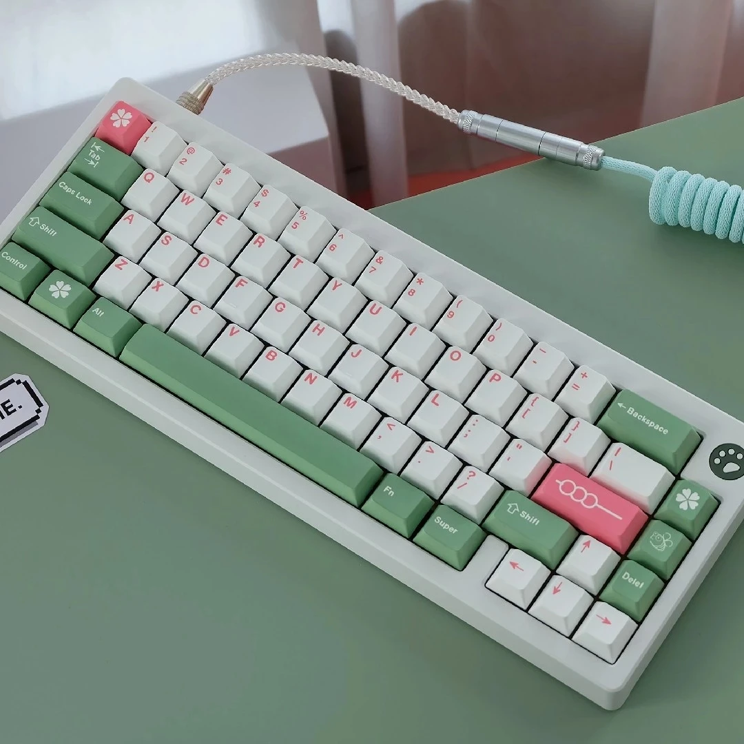 135 клавиш GMK Hanami Dango крышка ключа s PBT с пятью Сторонами сублимационная