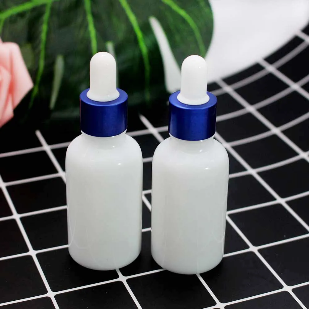30 мл фарфоровый белый эфирное масло пустая стеклянная капельница бутылка