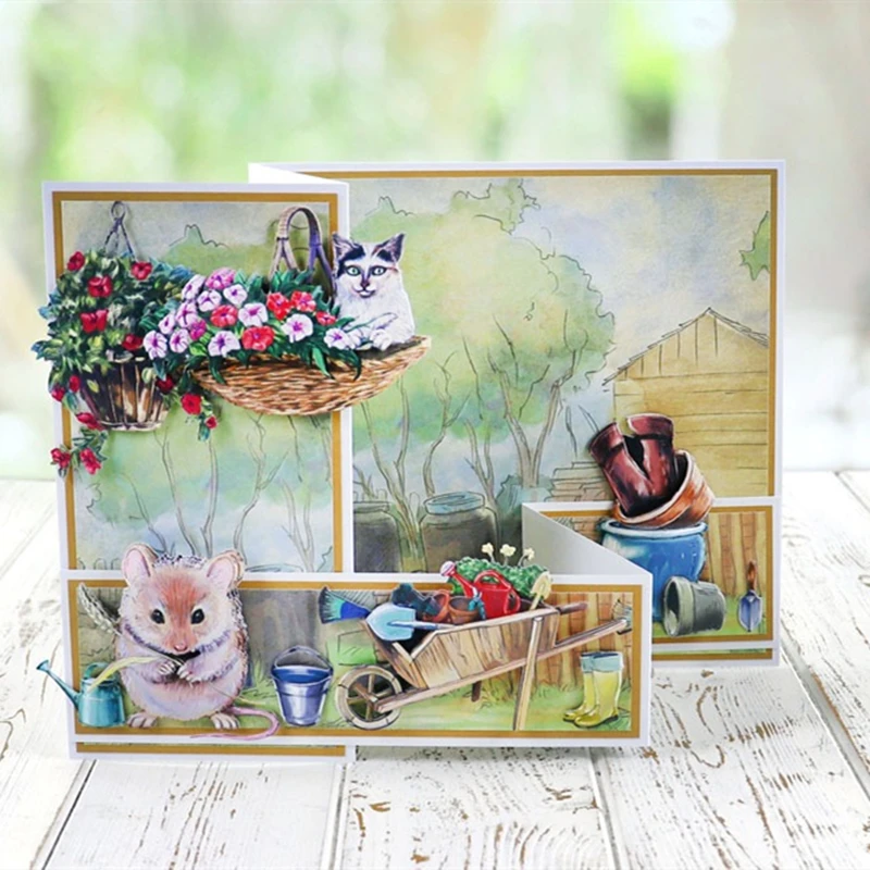 

Flower Planting Tools Greeting Card Decoration Metal Cutting Die Stamps Scrapbooking DIY Decoration Craft Embossing Stenci