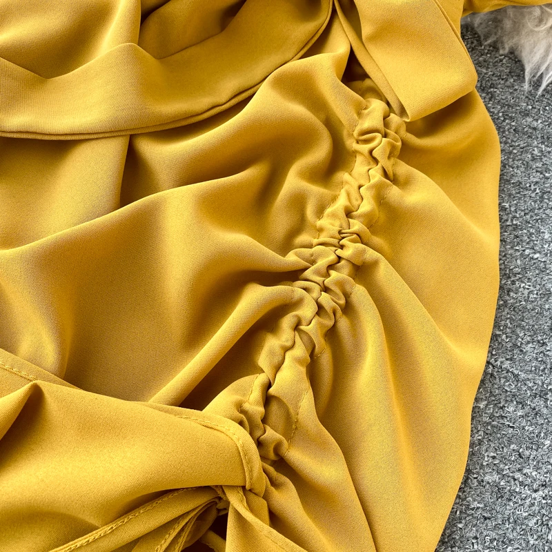 Женское облегающее платье-Русалка Teeuiear Летнее Длинное платье миди с V-образным