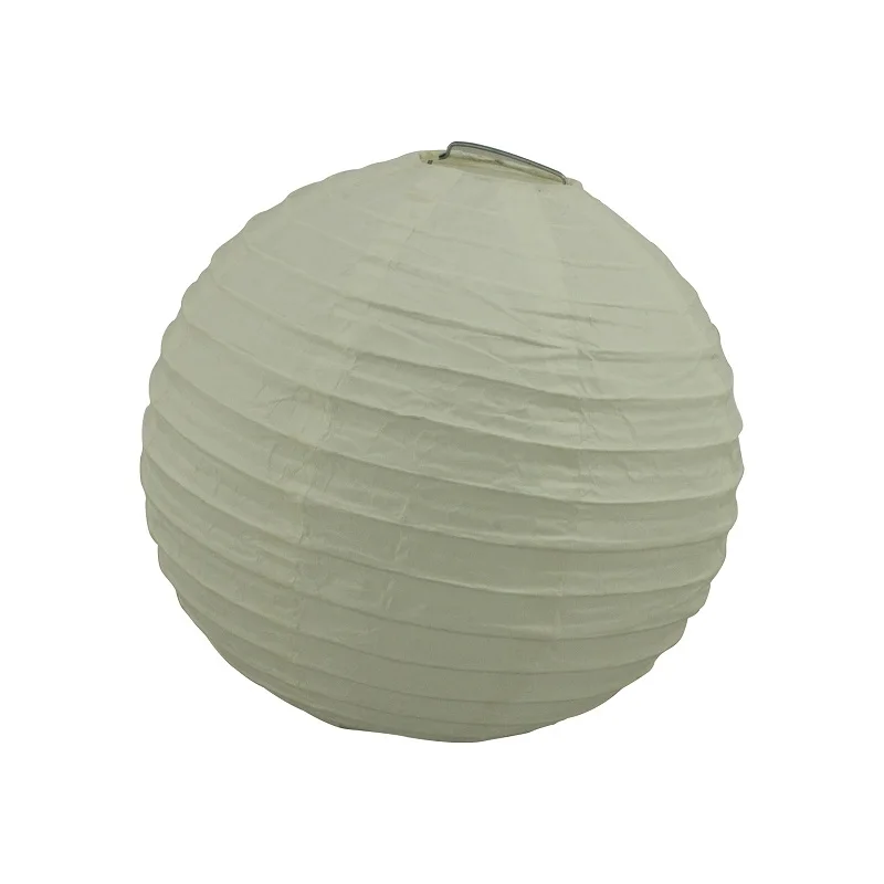 ivory without LED 1st 8 ''(20 см)/10''(25 см)/12 ''(30 см) фонарики из белой бумаги+ белый светодиодный светильник Круглые лампы-фонари фестиваль свадебное украшение - Цвет: ivory without LED