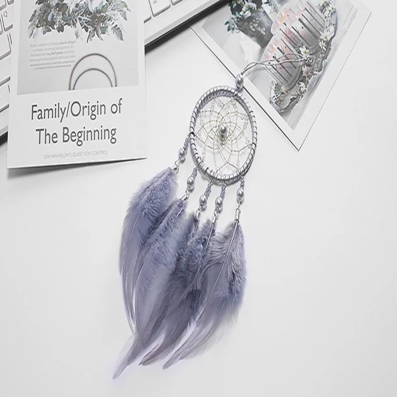 

10pcs Dream Catcher Wall Hanging/Mini Car Accessories Pendant Wall Hanging/Home garden Decor /birthday gift Pink & White