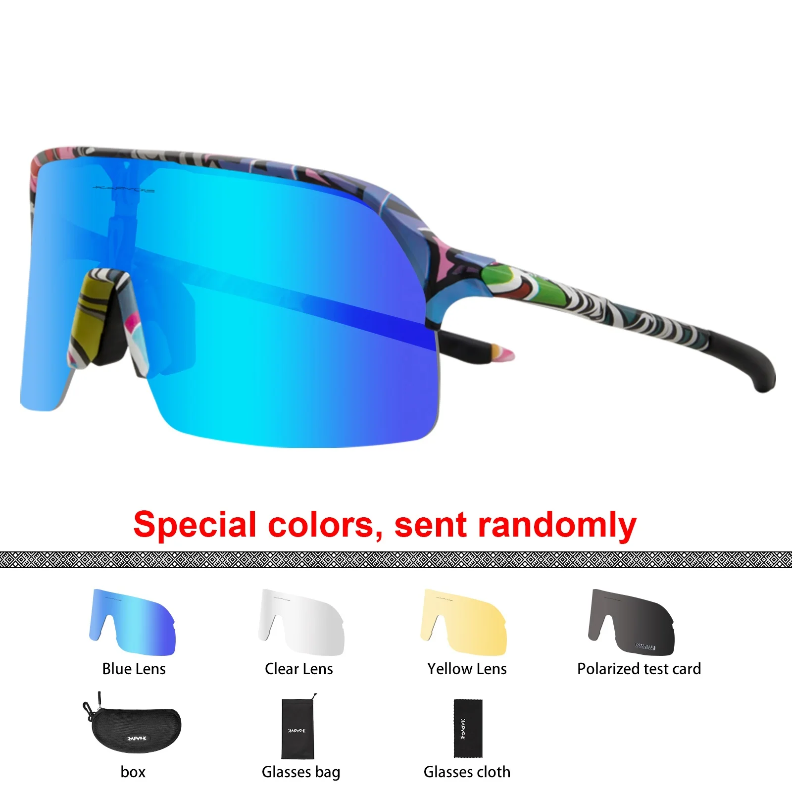 4 Lens 2023 Women Men Cycling Polarized Glasses Bike Sport Sunglasses Bicycle Mountain Goggle Outdoor Fishing Driving Eyewear |