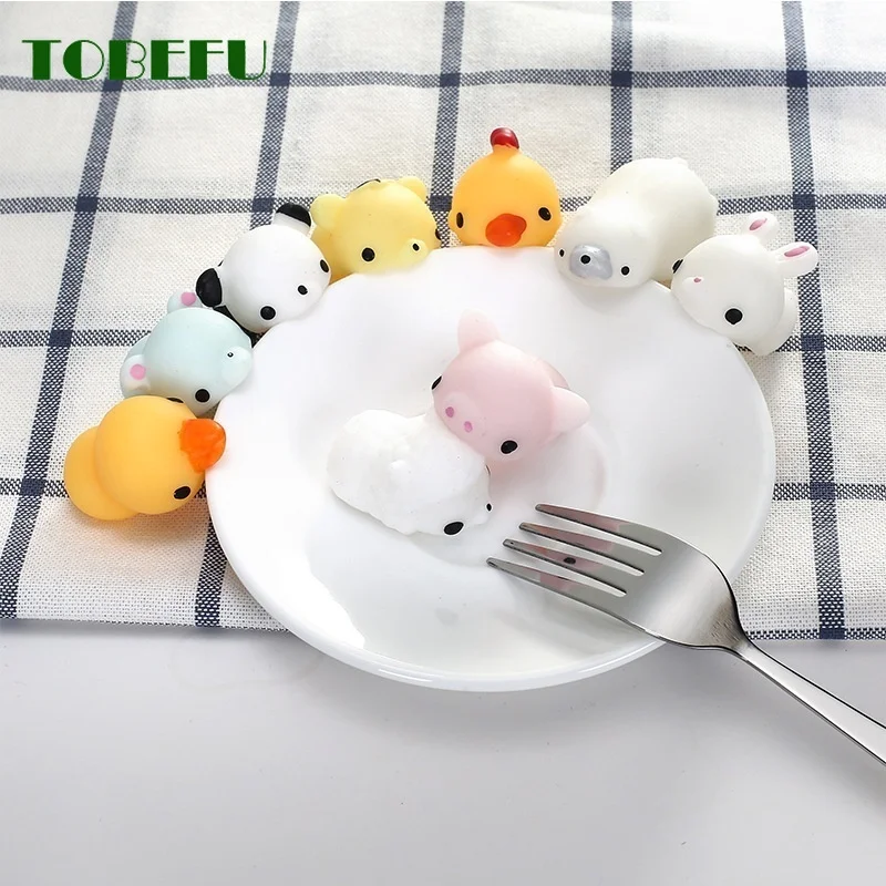 TOBEFU миниатюрный мячик антистресс меняющий цвет милый кот для снятия стресса