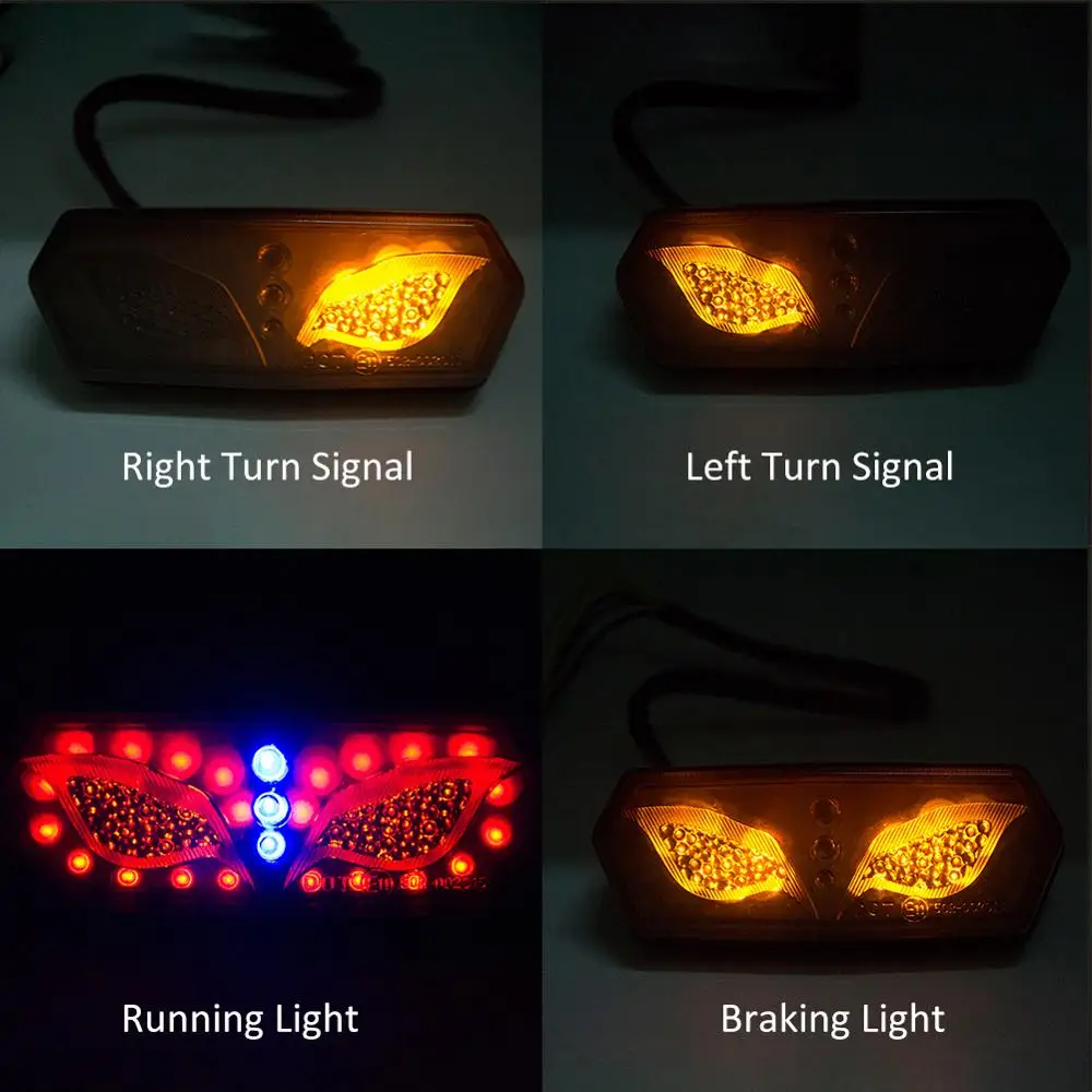 Интегрированный Светодиодный стоп сигнал для мотоцикла задний светильник Honda Grom