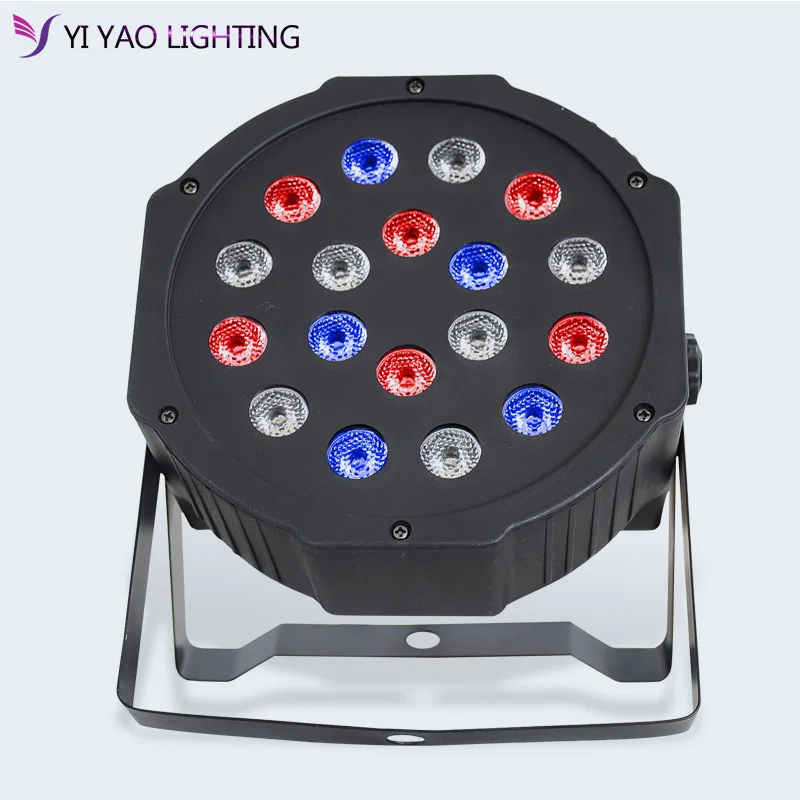 Светодиодный RGB светильник Par 18x3 Вт с DMX512 для дискотеки DJ проектора