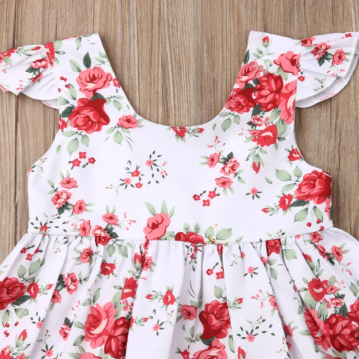 Комплект из 2 предметов летняя футболка с цветочным рисунком для маленьких