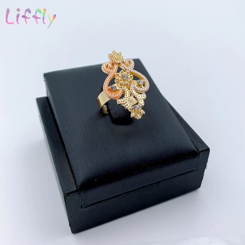 Дубай Золотые Ювелирные наборы для женщин модное ожерелье серьги браслет кольцо