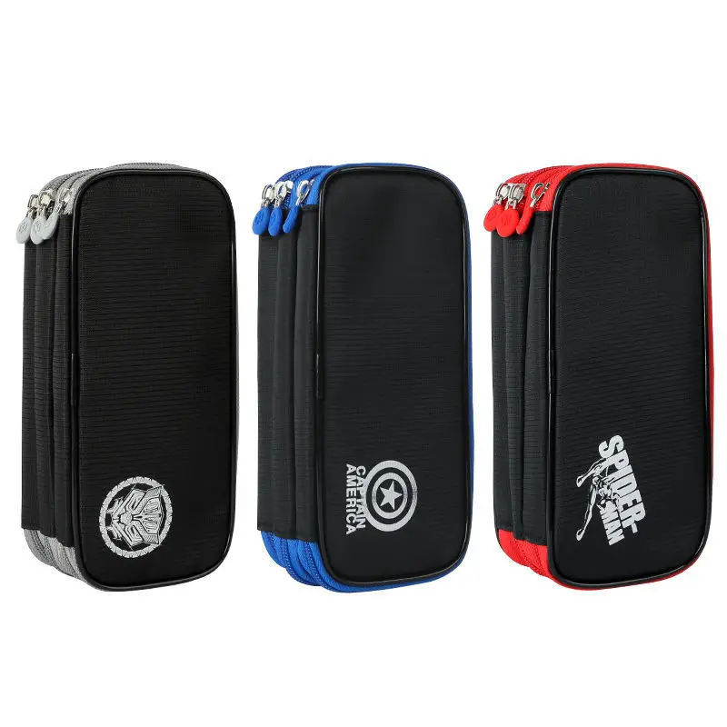 Чехол для карандашей с Марвел вместительные детские школьные принадлежности