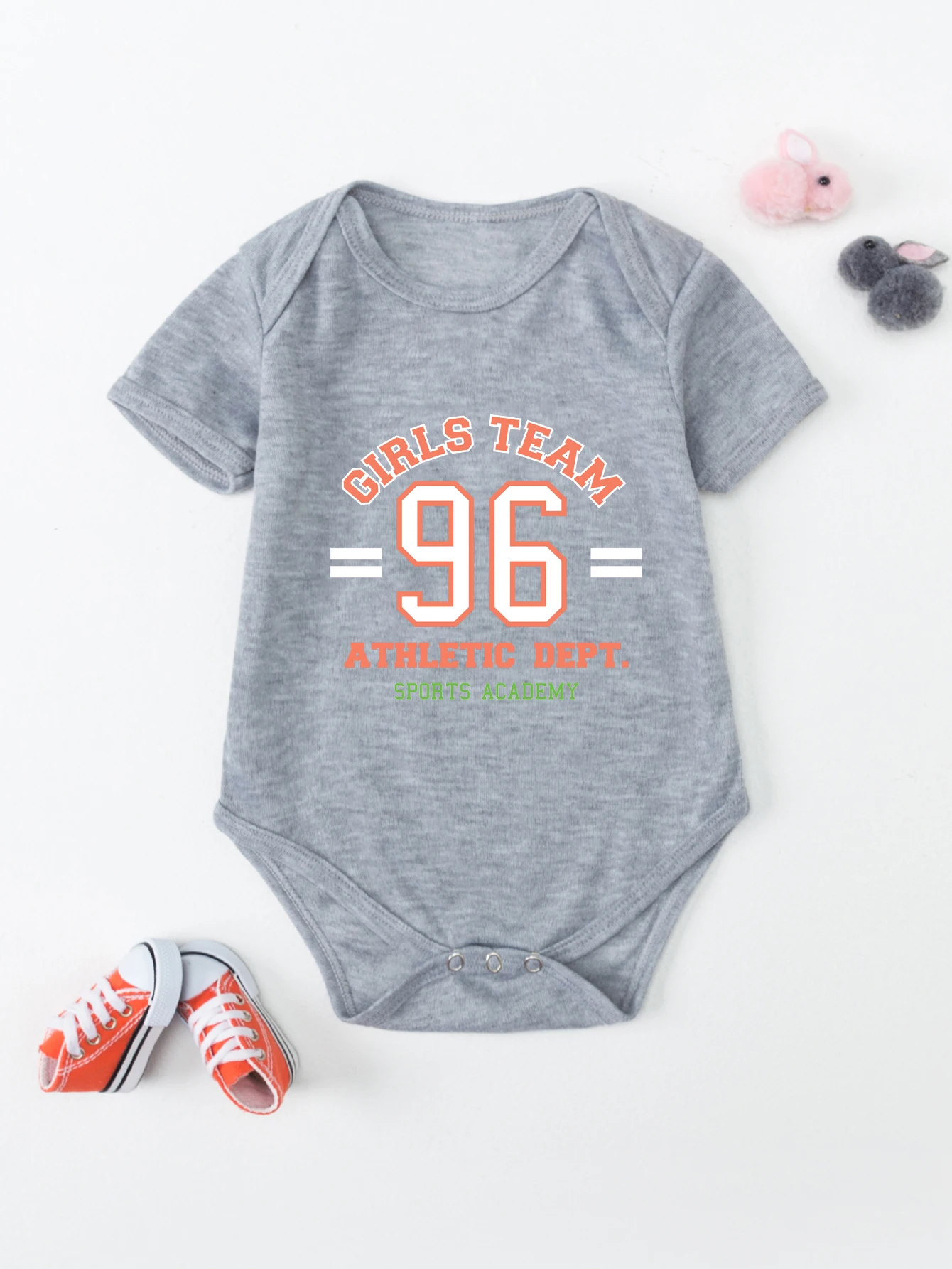 

Cartoon Digital Pattern New Arrive Unisex Girl Boy Jumpsuit Letter Print Cotton Newborn Bodysuit Romper
