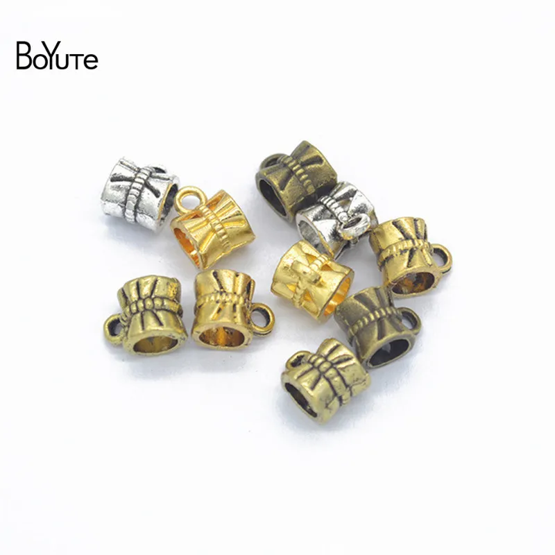 BoYuTe оптовая продажа (400 шт./лот) металлический сплав 10*7*7 мм 5 отверстие бисера