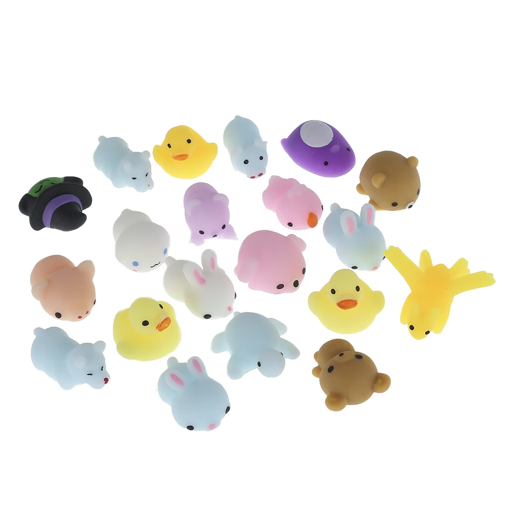 

20/50 Pcs Mini Squishy Cute Cat Antistress Ball Squeeze Rising Abreact Soft Sticky Stress Relief Toys Funny Gift Mochi Toys