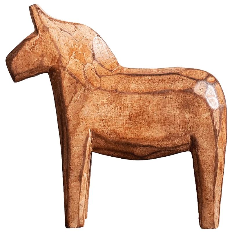 

Dark Wood Hand Craved Wooden Horse Figurines Set Of Two European Farm House Garden Tabletop Decor Solid Wood Horses Sculpture