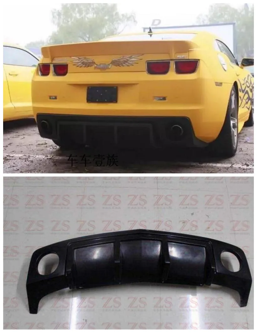 High quality ABS Primer Car Rear Trunk Lip Bumper Diffuser Protector Cover Fits For Chevrolet Camaro 2010-2015 | Автомобили и