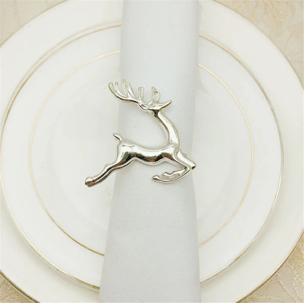 6 шт. металлические кольца в виде оленя кольцо для салфетки | Дом и сад