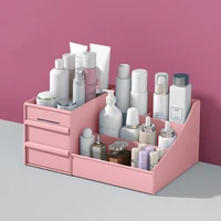 plastic bathroom skincare storage box brush lipstick holder organizers storage cosmetic makeup organizer with drawers