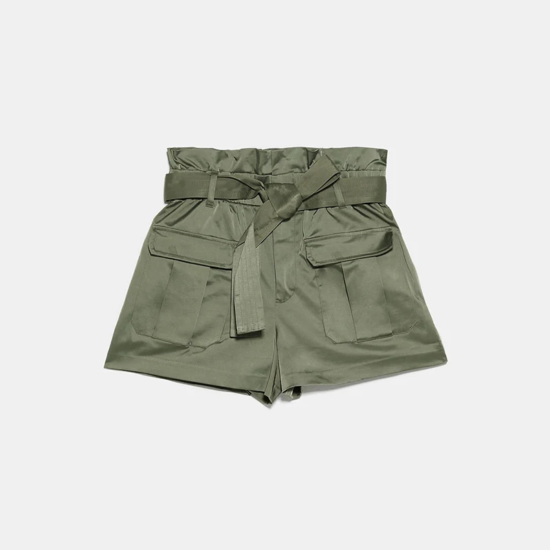 

Woman Shorts Plus Size High Waist Loose Short Trousers 2020 Fashion Drawstring Elastic Waist Pockets Streetwear Female Shorts