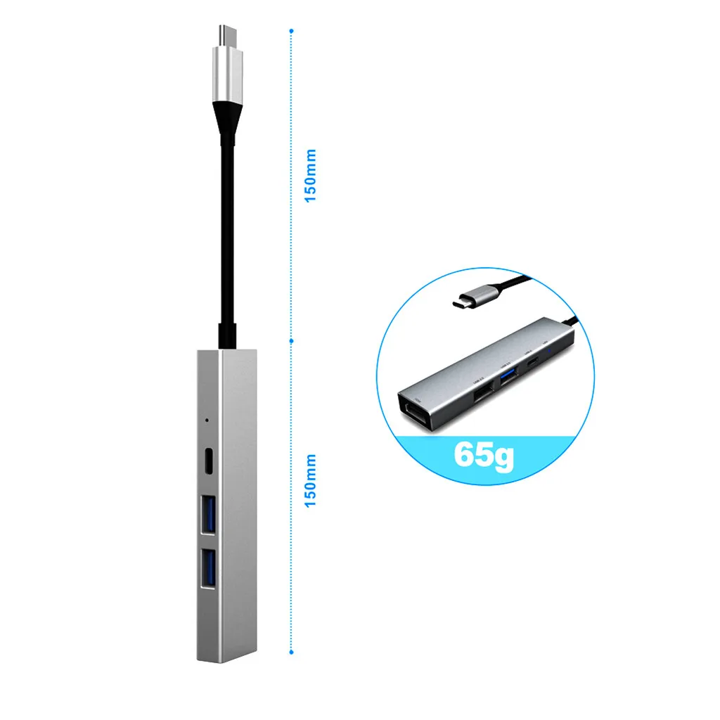 Адаптер USB Type C к HDMI цифровой AV мультипортовый концентратор USB3.1 адаптер PD зарядное