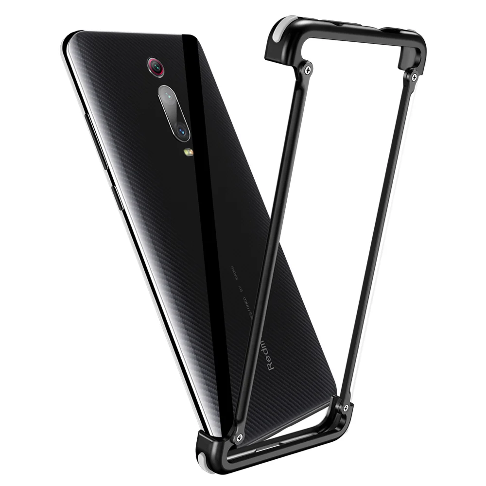 OATSBASF Airbag Bumper Metal Case For Xiaomi Redmi K20 Personality Cover Pro |