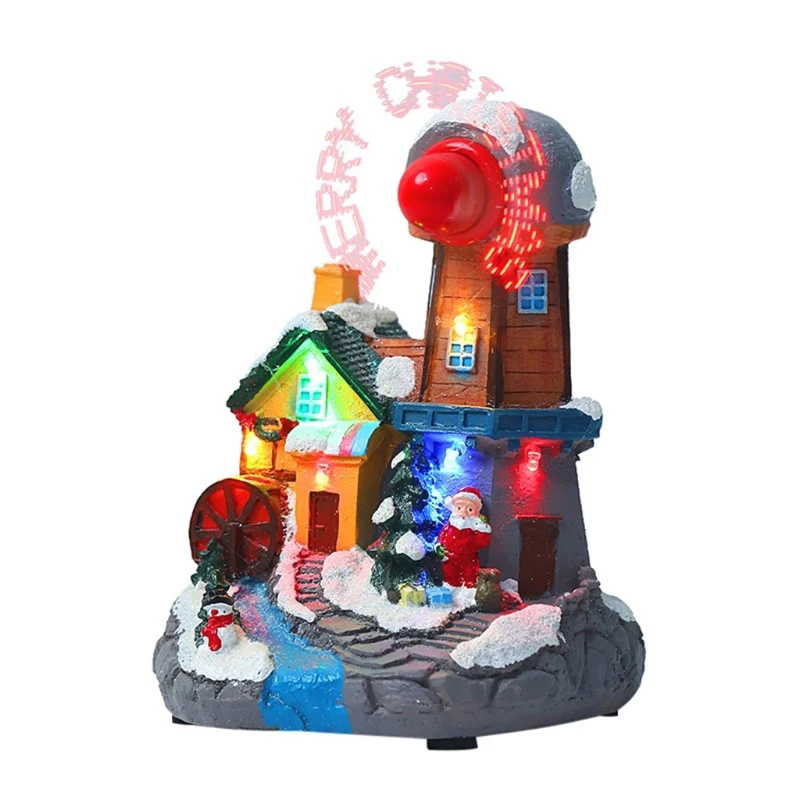 

Holiday Resin Lighthouse Kids Party Novelty Mini Resin Lighthouse Realistic House Creative Supplies Kids Relieve Boredom