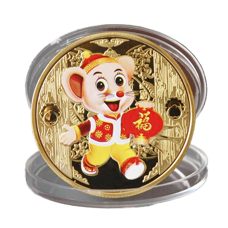 Памятная монета 2020 крыса год крысы доставляют деньги коллекционный Новогодний