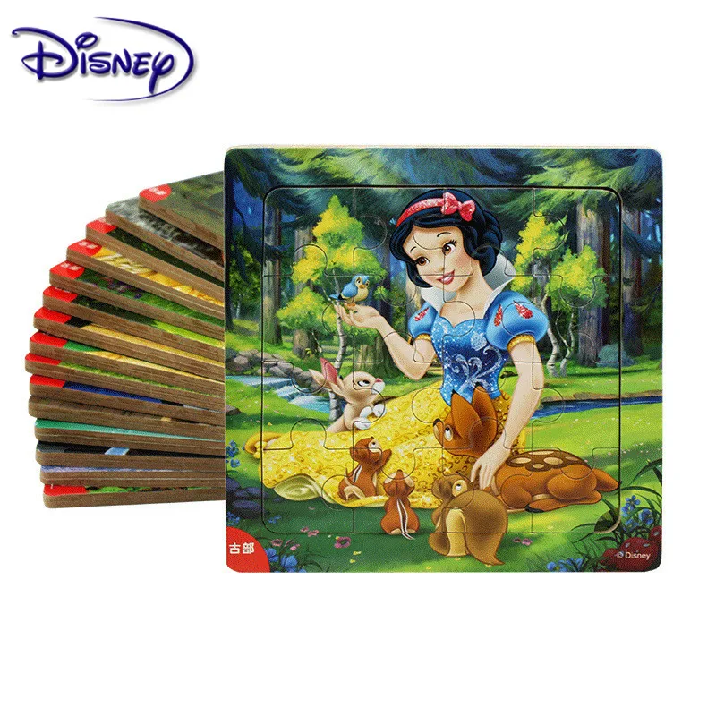 Disney 9 шт./16 шт. Белоснежка v Холодное сердце Aisha/паззл на основании мультфильмов