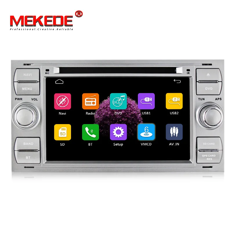 7 дюймов 2 Din Автомобильный dvd-плеер для Ford Focus Galaxy Fiesta S Max C Max Fusion Transit Kuga, Indash gps Navi, радио, стерео, Bluetooth