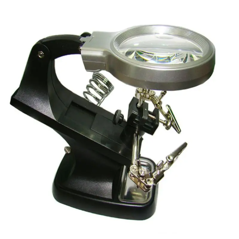 

7023B industrial maintenance LED lamp desktop bracket type with USB desktop magnifying glass