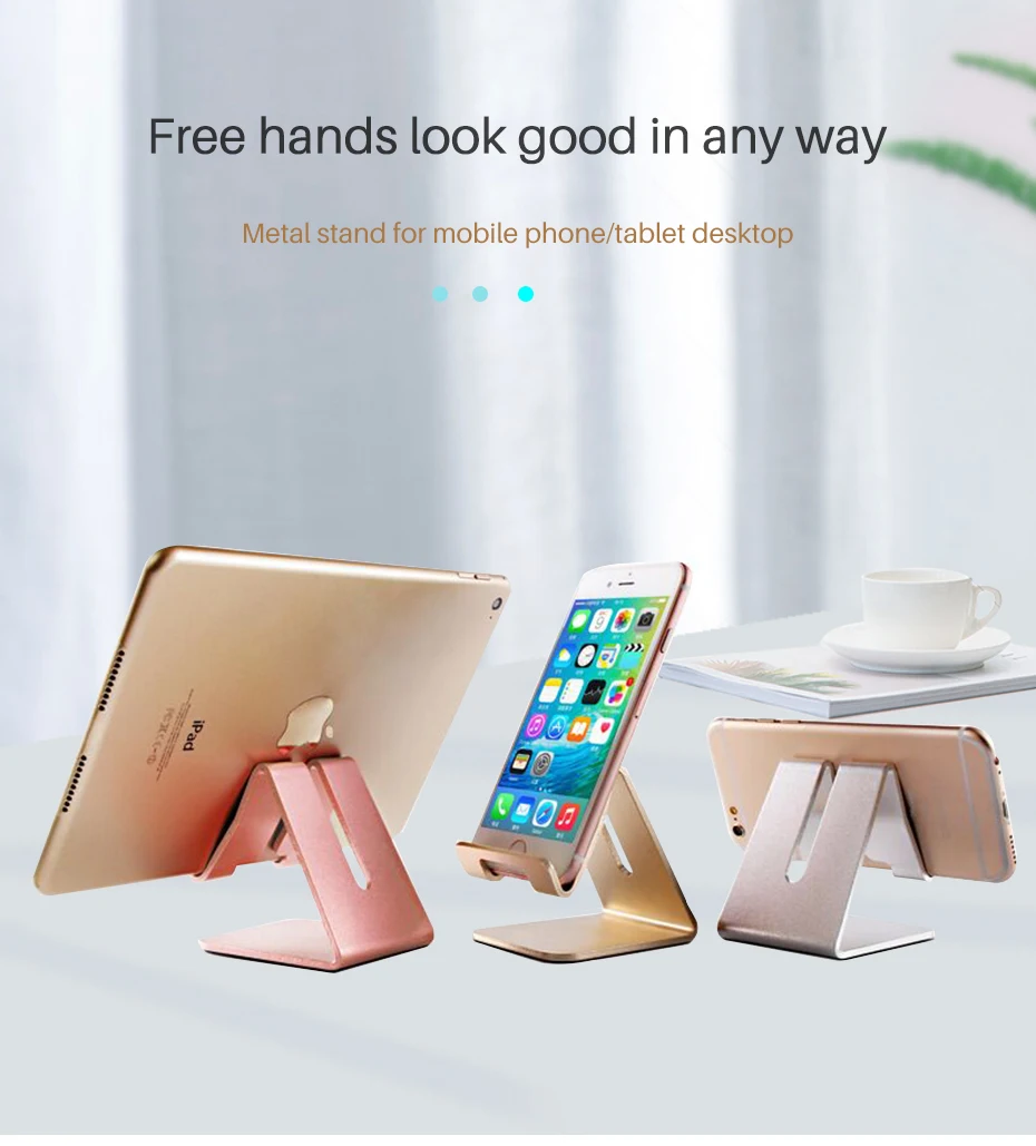 Держатель для мобильного телефона Подставка для телефона для iphone X 7 8 Xiaomi samsung s 10 9 huawei ipad Универсальная металлическая настольная подставка для телефона новинка