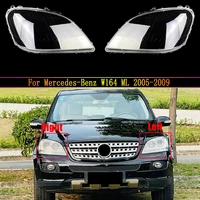 car headlight cover for mercedes benz w164 ml 2005 2009 headlamp lens replacement auto shell lampshade glass lampcover caps