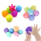 6 штлот; Игрушечный мяч в наборе развивают тактильные ощущения игрушка сенсорный игрушки, ручной мяч детские тренировочный мяч с массажным эффектом; Мягкая мяч на возраст от 0 до 12 месяцев