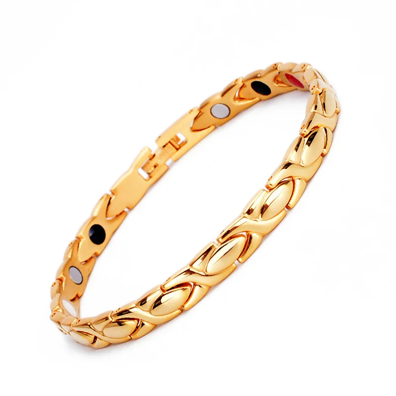 

Здоровый Магнитный голов души, нержавеющая сталь, браслет для женщин, Мощность терапевтические магнитики магнетит браслеты для мужчин, заб...