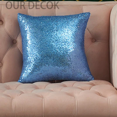 10 шт. чехол для подушки 40*40 см роскошная блестящая наволочка с русалкой и