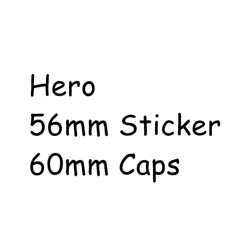 Hero 56 мм наклейки втулки 60 колпачки|Эмблемы| |