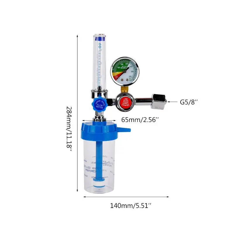 

Oxygen Regulator O2 Pressure Reducer for Inhalator Pressure Reducing Valve G5/8\" D0AC