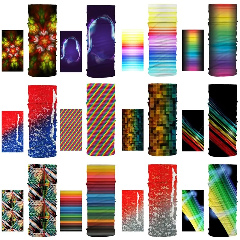 

Colorful Stripe Grid Geometric Seamless Magic Neck Gaiter Face Shield Outdoor Cycling Fishing Camping Bandana Headband Scarf Men