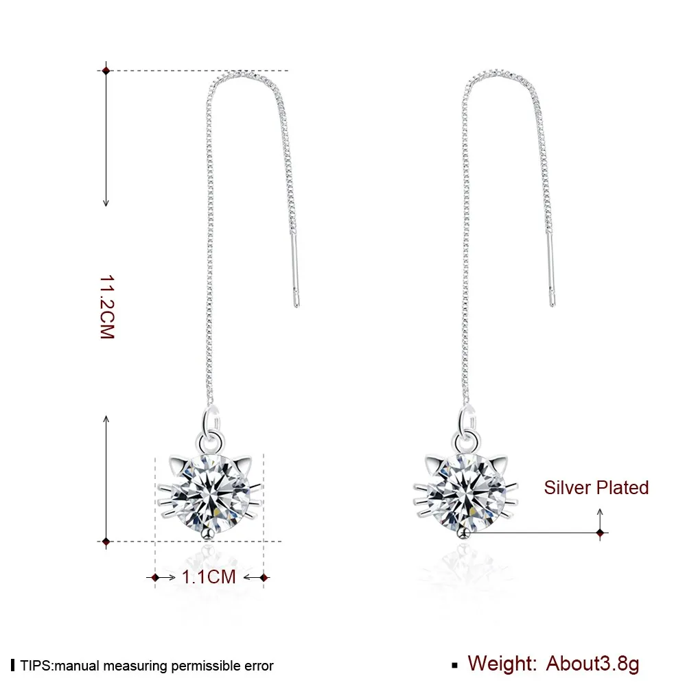 

Korean Fashion Piercing Silver 925 Hoop Stud Dangle Hanging Earrings For Women Teens 2021 Trend Jewelry Ear Cuffs