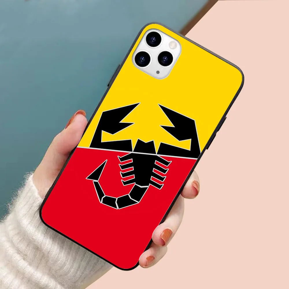 Abarth Скорпион Мягкий ТПУ границы Чехол для мобильного телефона iphone 11PRO MAX 11 X XS XR XSMAX