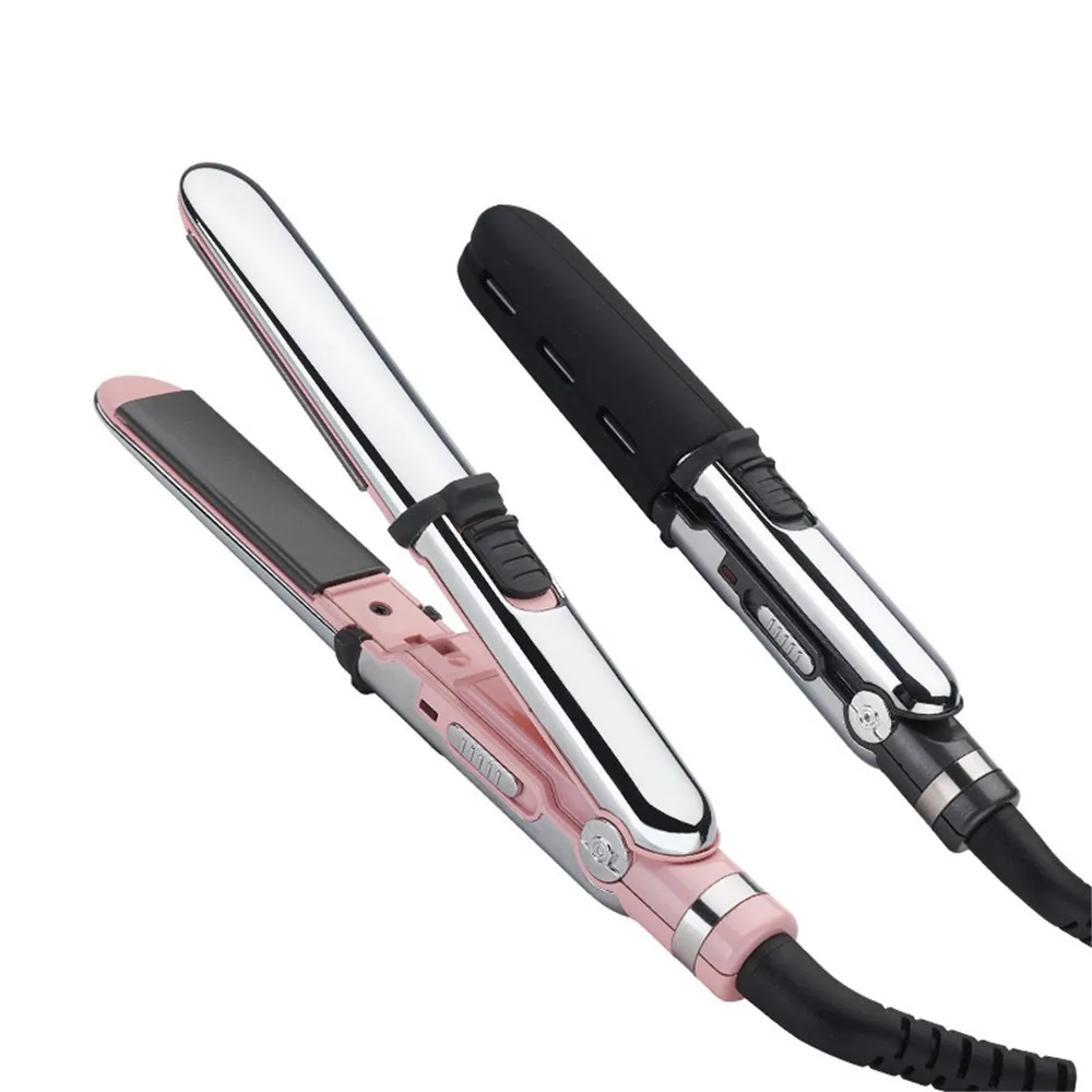 

Curling and Straightening Dual-purpose Hair Straightener Thermostat Straightening Splint Ladies Mini Electric Curling Iron Perm