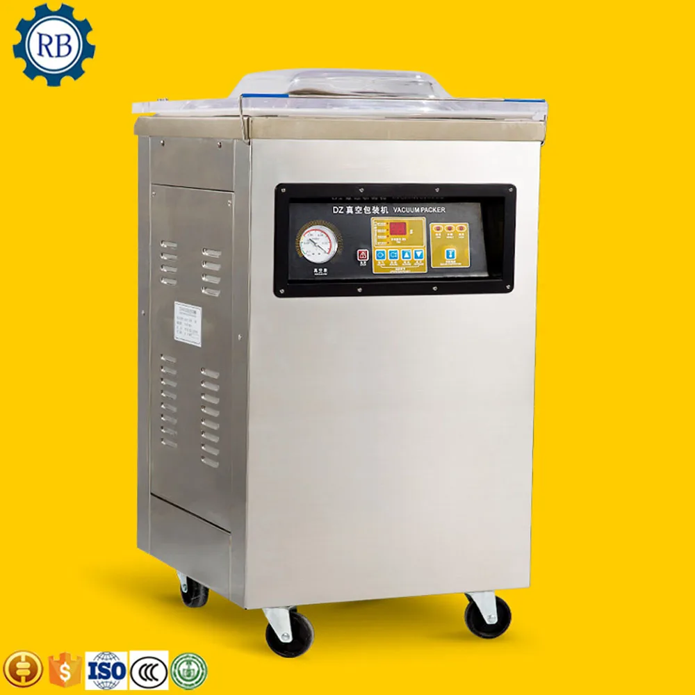 Вакуумная упаковочная машина для пищевых продуктов с одной камерой большого