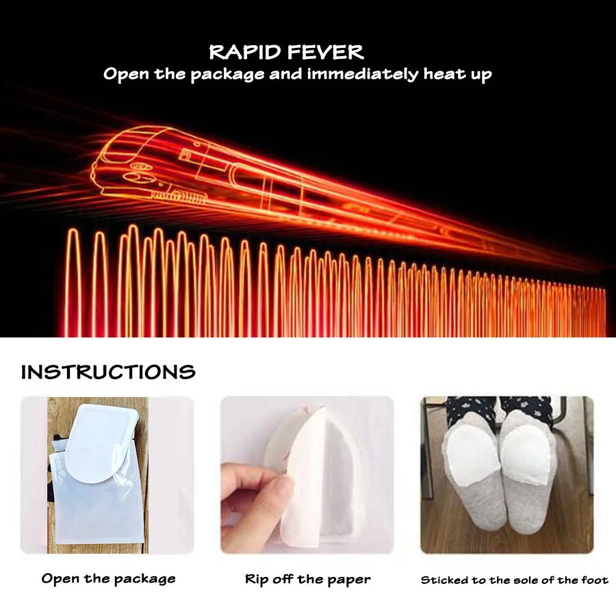 Одноразовые стельки с автоматическим подогревом теплые для мужчин и женщин