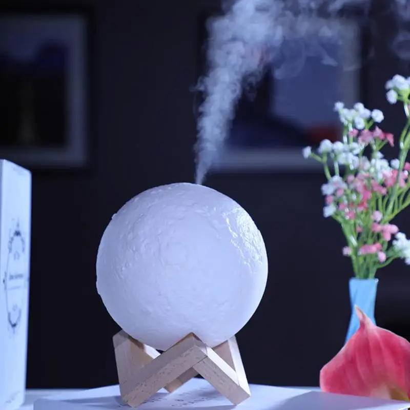 3D Moon 880 мл увлажнитель воздуха ультразвуковой светильник Usb Холодный Туман