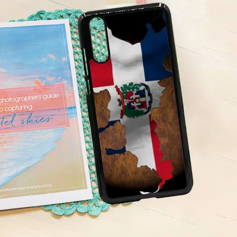

Dominican Republic Flag pattern luxury Anti-fall Phone Case PC for iPhone 11 12 pro XS MAX 8 7 6 6S Plus X 5S SE 2020 XR