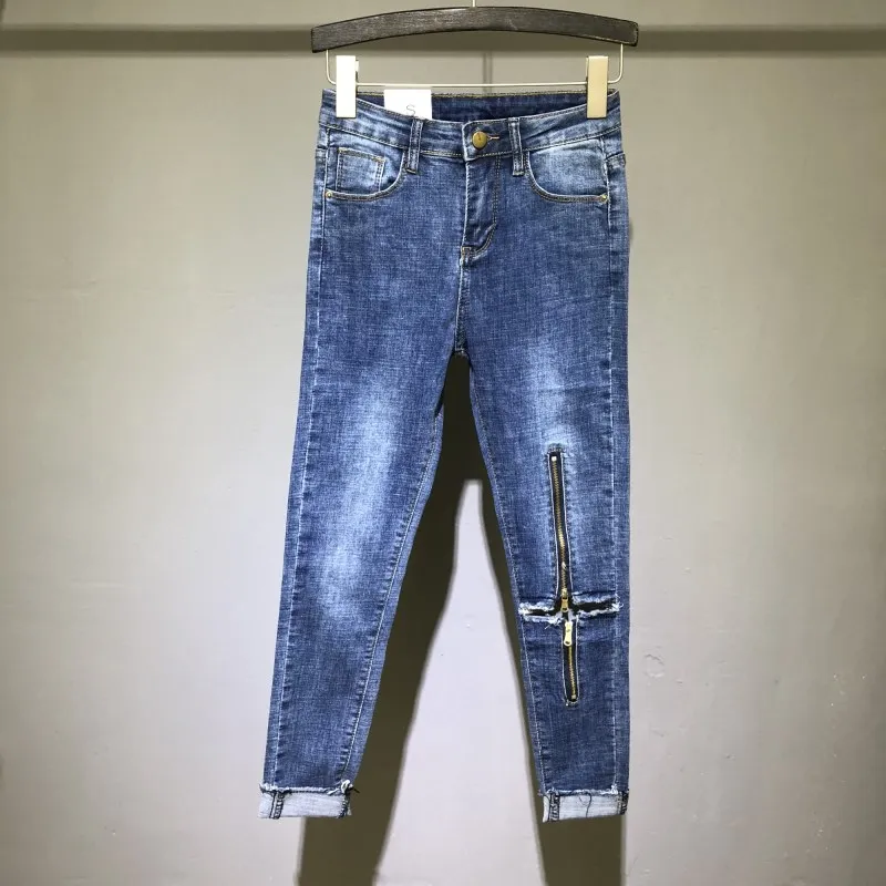 Джинсы до щиколотки женские джинсы с высокой талией обтягивающие черные на