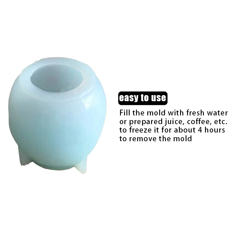 3D силиконовые розового Форма кубики льда прессформы для коктейлей напиток со